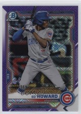2021 Bowman Chrome Prospects Mega Box Purple Mojo Refractor /250 Ed Howard 04zt