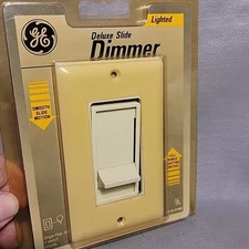 Vintage GE General Electric Designer Lighted Dimmer DIB 61-21M5 Wall Plate NOS