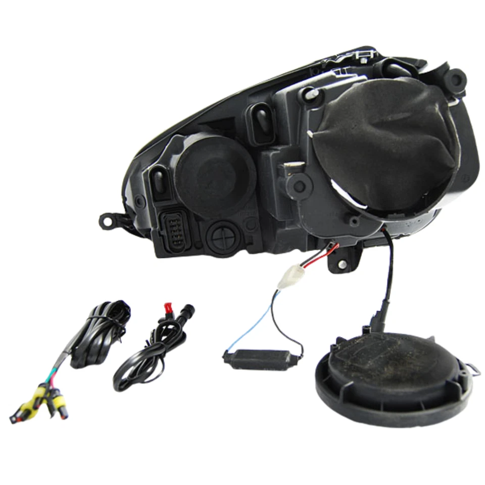 LED Tagfahrlicht Scheinwerfer in schwarz für VW Golf 5 V Jetta 3 10.2003-2009 - Bild 4 von 4