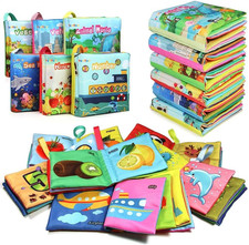 My First Soft Book,Nontoxic Fabric Baby Cloth Books Early Education Toys Activit