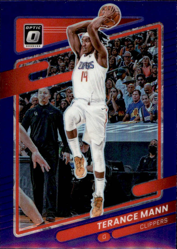 2021-22 Donruss Optic #72 Terance Mann Purple