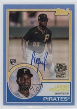 2023 Topps Archives 1983 Fan Favorite Blue Foil 10/25 Liover Peguero Auto 16m5