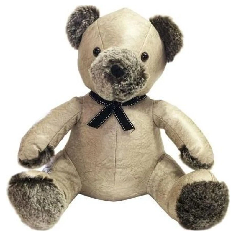Fermaporta Orsetto in Tessuto 29x29x25 cm Peluche Decorativo Casa Ingresso