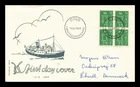 Dr Jim Stamps Norway First Day Cover 1963 Knot Design Block