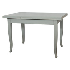 TAVOLO DA CUCINA IN LEGNO ALLUNGABILE SHABBY CHIC MOD DUETTO GRIGIO ANTICATO