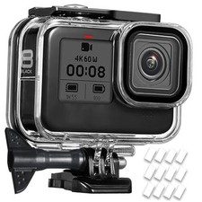60M/196FT Waterproof Diving Housing Case for Go Pro Hero 8 Hero 8 Black Case