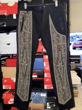 Dries van noten Xiu heavy industry embroidery slim trousers size 50