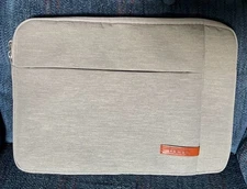 Lacdo Small Gray Laptop Tablet Sleeve Case Zippered 13-Inch