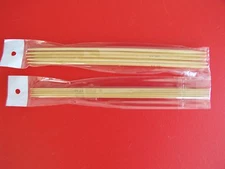 Bamboo double point knitting needles, sizes 0 & 4 (2.0 & 3.5 mm),8",2 sets of 5