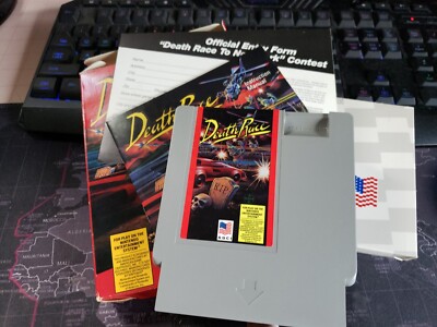 Death Race-Nintendo NES-AGCI-1990-Complete in Box-tested Death Race-Nintendo NES-AGCI-1990-Complete in Box-tested