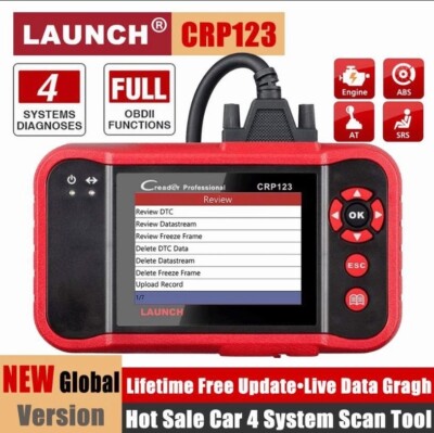Launch Creader CRP123 KFZ Diagnosegerät EOBD OBD2 Scanner für 55 Fahrzeugmarken