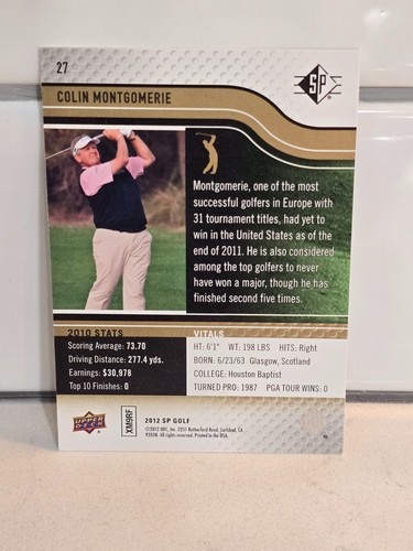 2012 Upper Deck SP Golf Retail #1-80 Base + Rookie Ext Ser & Sapphire Parallels - Picture 51 of 141
