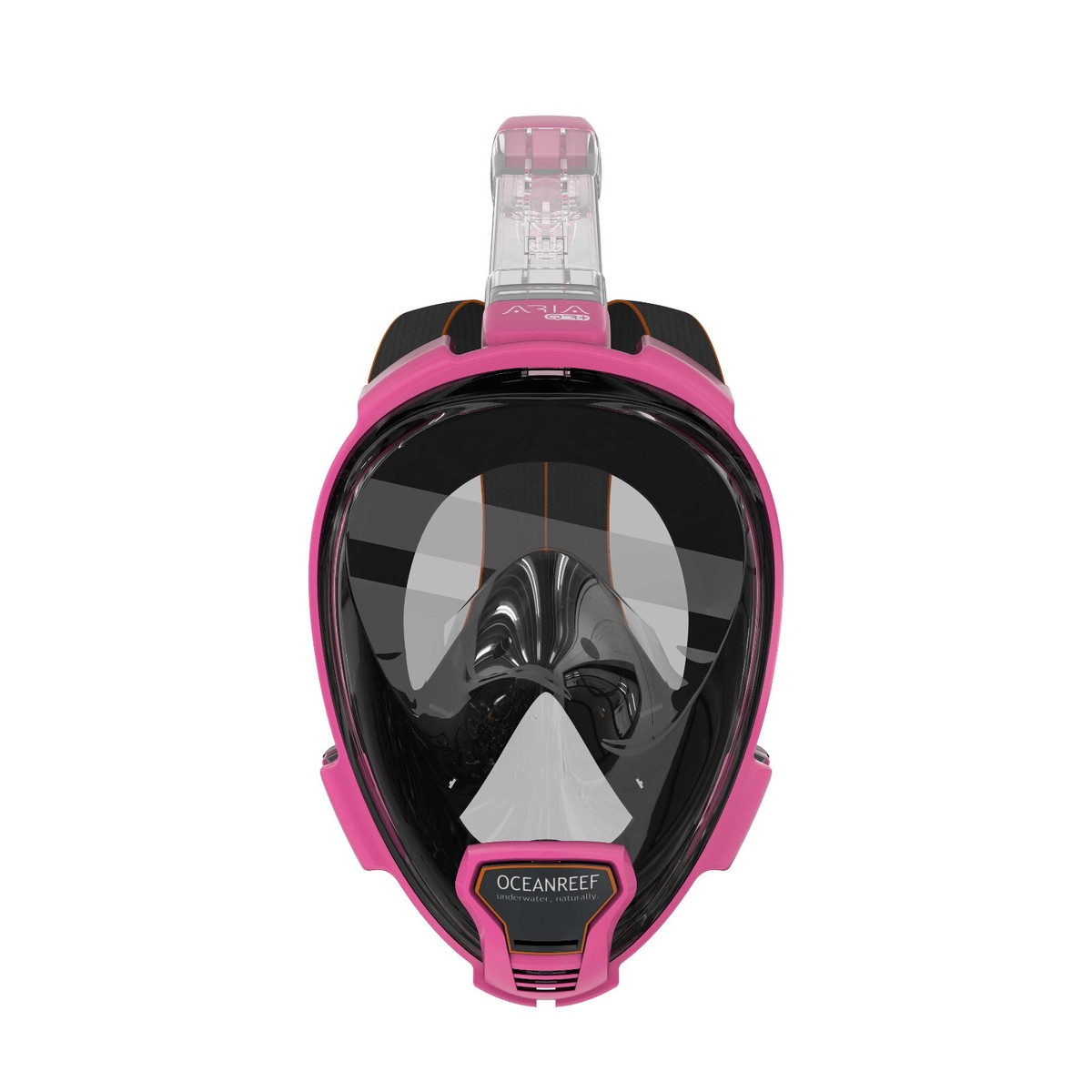 Ocean Reef Aria Black Full Face Snorkel Mask - DiveThings