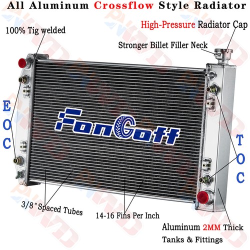 3 ROW Aluminum Radiator For 1988-99 CHEVY GMC C1500 C2500 K1500 K2500 5.7L - Bild 1 von 17