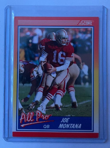 1990 Score Joe Montana 582 Football ERROR Card 