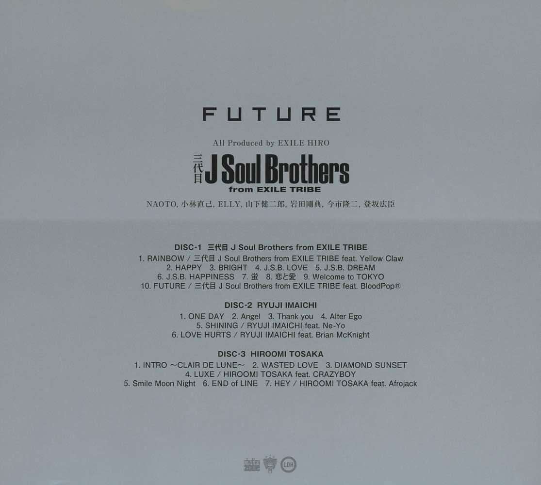 CD FUTURE (3CD) Japan Sandaime J Soul Brothers from EXILE TRIBE