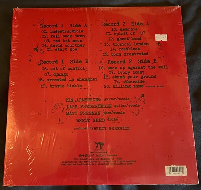 Rancid - Indestructible 2xLP 2003 in Shrink Black vinyl