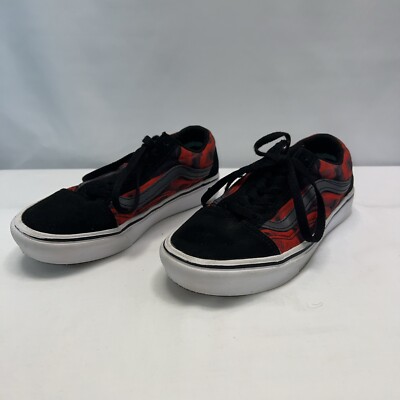 Vans Old Skool Comfy Cush After Dark Red & Black Sneakers size 4