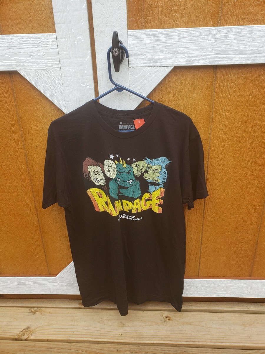 Rampage The Movie Mens T Shirt 3xl Arcade Game 1986 Vintage