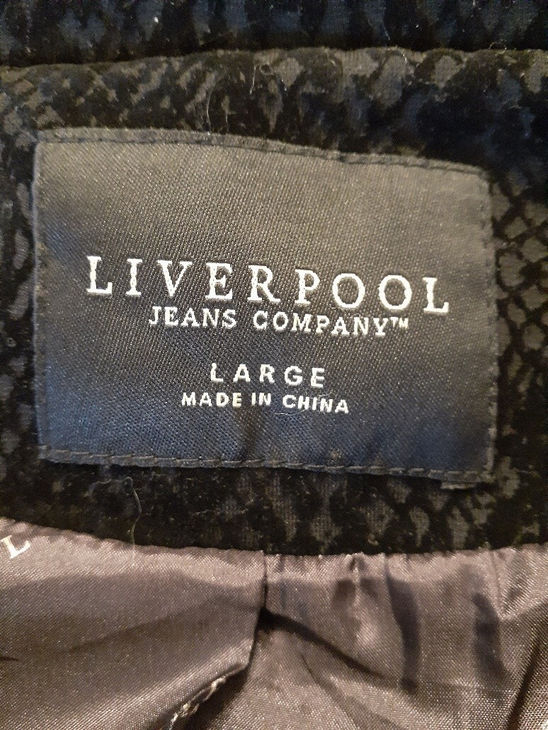 Liverpool Moto Jacket Sz L - Front Python Pattern… - image 7