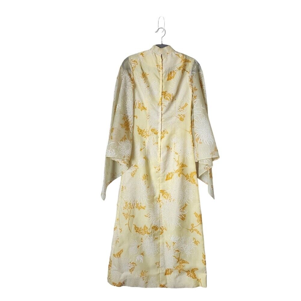 ALFRED SHAHEEN x VINTAGE 70s Cheongsam style gold… - image 11