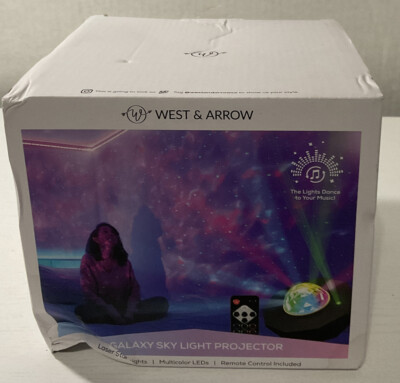  West & Arrow LED Galaxy Projector Laser Star Lights with Remote