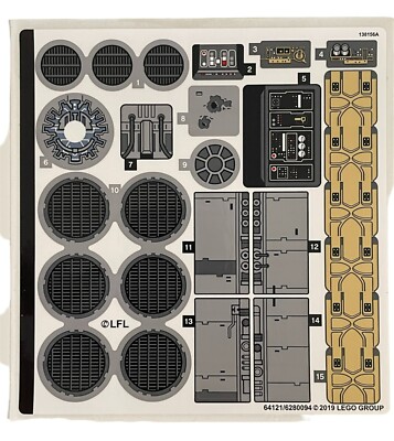 NEW LEGO | Sticker Sheet for Set 75257 - (64121/6280094