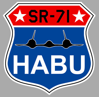 LOCKHEED SR 71 AMSEL HABU WAPPEN ABZEICHEN GESCHWADER 12cm FLUGZEUG AUFKLEBER AV062