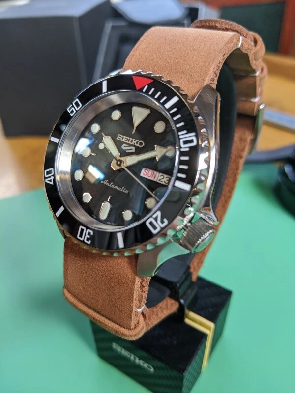 Seiko SRPD55 5KX Military Mod Custom Watch UPGRADES Genuine
