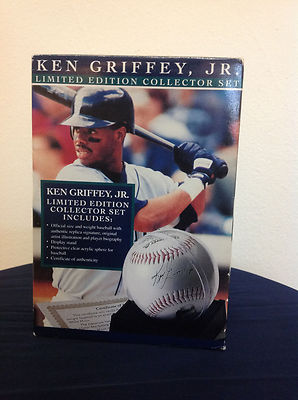 Ken Griffey, Jr limited edition collector set card authentic ball 450  mariners