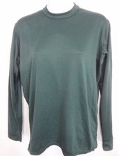 Patagonia Womens S Capilene Dk Green Long-Sleeve Pullover Base Layer Made in USA