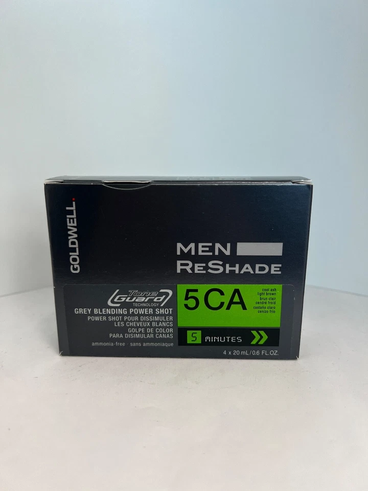 Goldwell Hombres ReShade Gris Mezcla Power Shot 5CA Fresco Ceniza Marrón Claro 4X20ML Foto 4 de 4