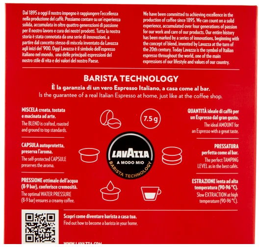 36 KAPSELN KAFFEE LAVAZZA A MODO MIO QUALITA' ROSSA ORIGINAL ITALIENISCH KAFFEE - Bild 2 von 4