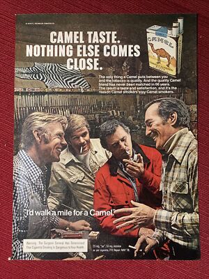 Camel Cigarettes  Nothing Comes Close  1979 Print Ad - Great to Frame!