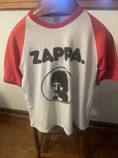 Vintage 80s Frank Zappa The Best Concert Band Tour T Shirt - White Red - VTG