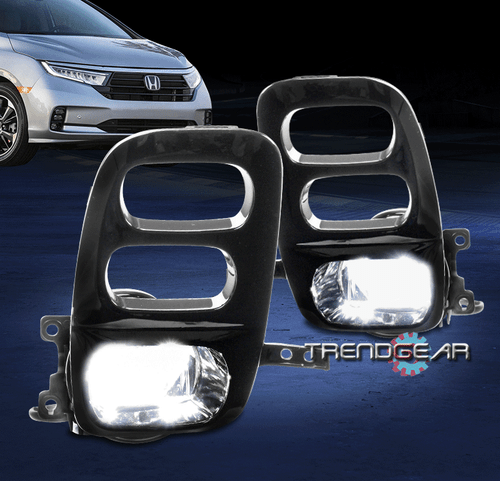 Luces antiniebla LED para parachoques delantero Honda Odyssey 2021-2023 con biseles + arnés - Imagen 1 de 10