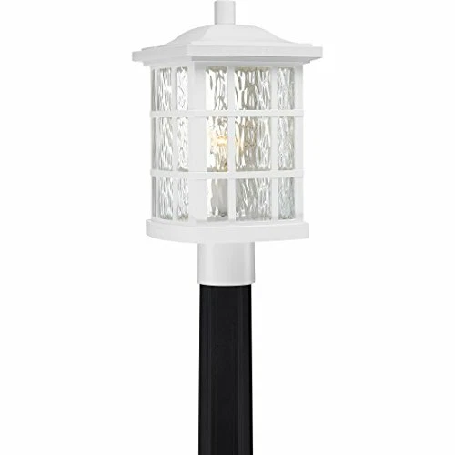 Quoizel SNN9009W 1-Light Stonington Outdoor Lantern in Fresco - Picture 1 of 9