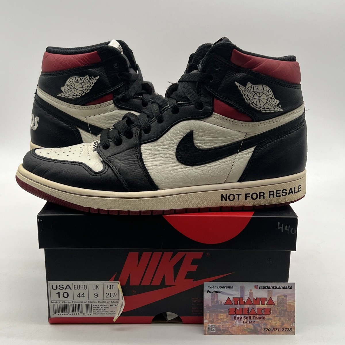 Size 10 - Air Jordan 1 Retro OG NRG High Not For Resale Size 10 - Air Jordan 1 Retro OG NRG High Not For Resale