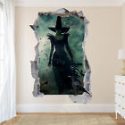 Halloween Powerful Witch Wall Stickers Art 3D Poster Decal Mural Home Decor RE8
