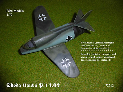 Skoda Kauba P.14.02 letzter Entwurf   1/72 Bird Models Resinbausatz / resin kit