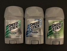 SPEED STICK All Day FRESH/POWER FRESH/COOL CLEAN- 24 HR Deodorant  LOT OF 3 