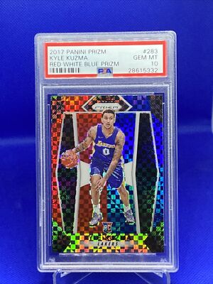 2017-18 Panini Prizm #283 Kyle Kuzma RC Red White Blue Prizm