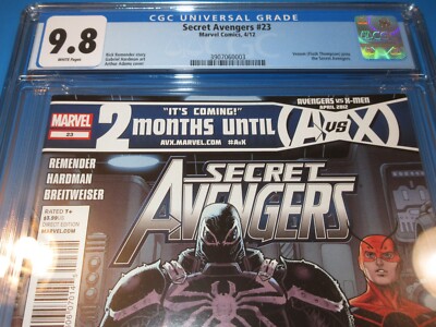 Secret Avengers #23 1st Agent Venom Key CGC 9.8 NM/M Gorgeous Gem