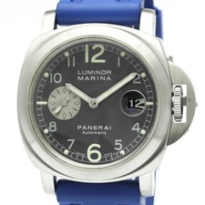 PANERAI Luminor Marina Steel Rubber Automatic Watch PAM00086 Polished BF591115
