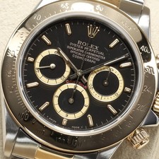 Rolex Daytona 40mm Two-Tone Black/Champagne Dial YG Bezel Oyster 16523 3