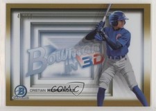 2022 Bowman Bowman in 3-D! Gold Refractor 49/50 Cristian Hernandez #B3D-9 s3g