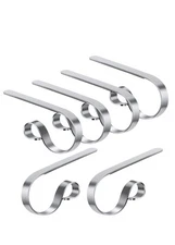 Christmas Stocking Holders for Mantle Set of 6, Stocking Hangers