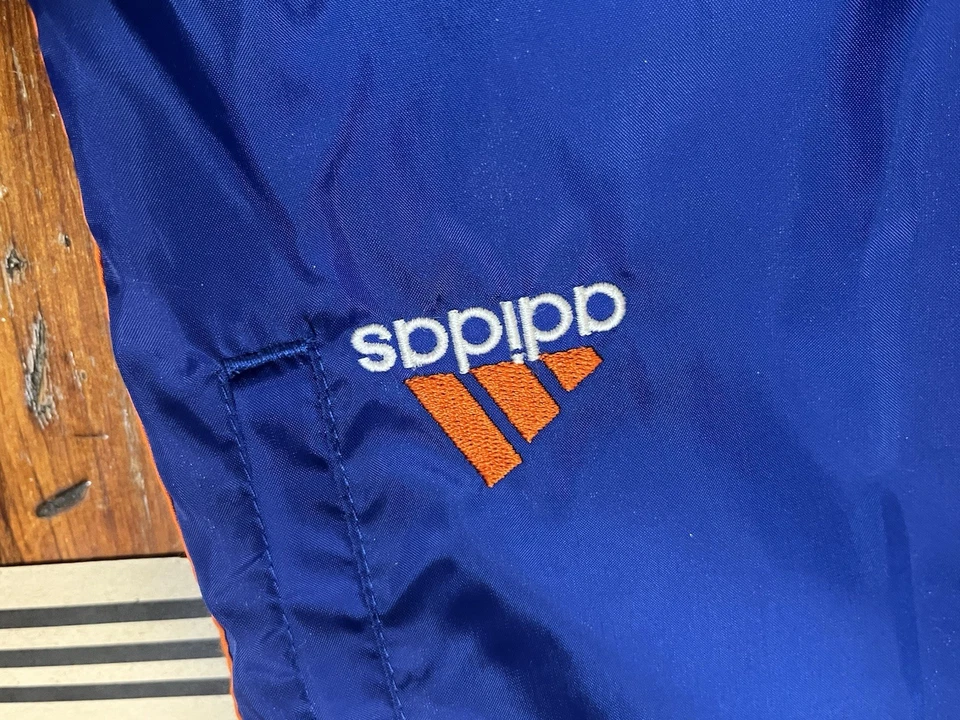 Vintage 90s Adidas Track Pants - Cobalt Blue & Orange, Deadstock w Orig Tags 🔥 - Image 3 of 4