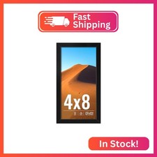 LaVie Home 4x8 Picture Frame for Wall Display, 4x8 Black Picture Frame with HD P