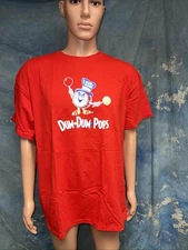 Vintage NOS 1990s 2000s Dum Dum Pops Red Advertising T Shirt XL From Distributor